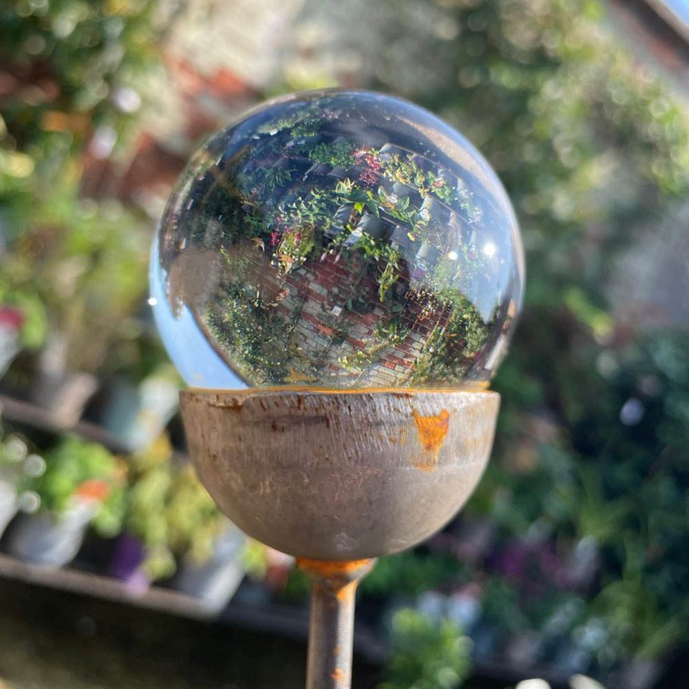 Garden Stake Ornament With Crystal Ball – 40mm Clear 5065022557081